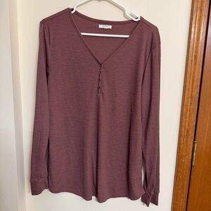 Maurices Dusty Rose Long Sleeve Tee
